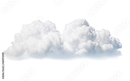 Low Level Cloud Blankets The Elegance of Stratocumulus Clouds Isolated on a Transparent Background PNG.