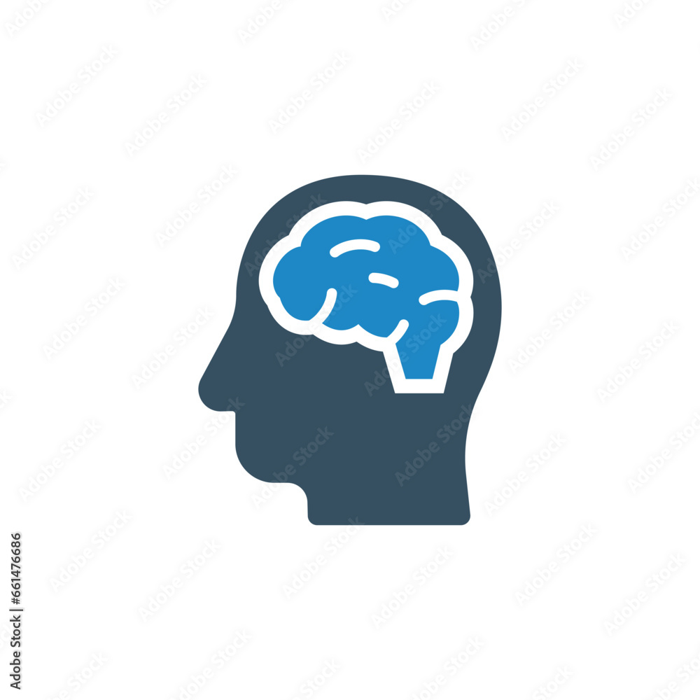 Brain, mind icon vector illustration Brain, mind icon vector illustration