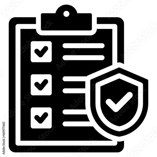 Insurance Coverage Glyph Icon