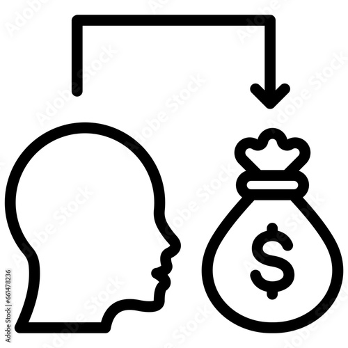 Extrinsic Incentive Outline Icon