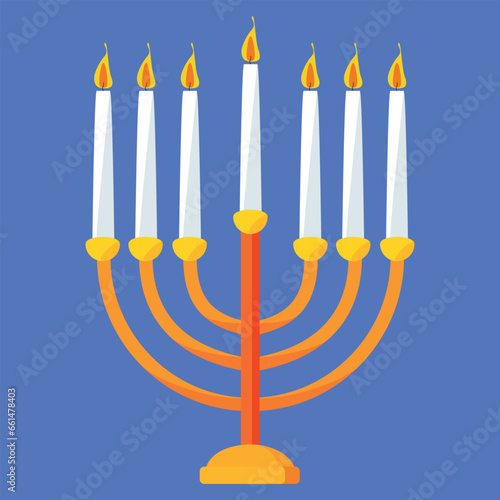 Happy Hanukkah Vector background with blend