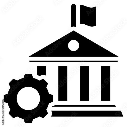 Goverment Incentive Glyph Icon