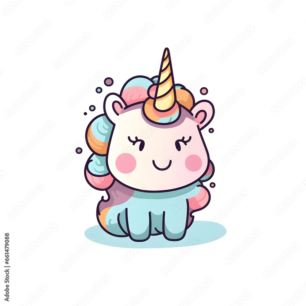 Naklejka premium cartoon unicorn