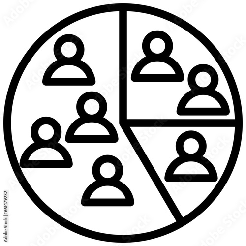 Customer Segmentation Models Outline Icon