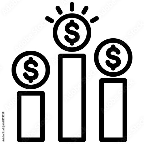 Competitive Advantage Outline Icon