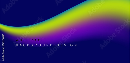 Abstract vector backdrop with fluid, geometric elements. Harmonious blend of form and color, evoking dynamic and captivating visual landscape for wallpaper, banner, background, landing page
