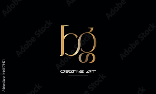 BG, GB, B, G abstract letters logo monogram