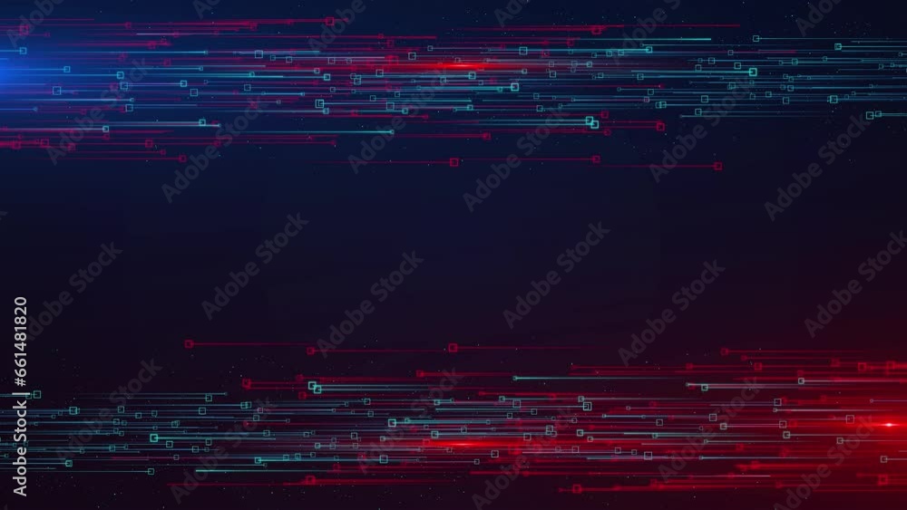Data flow concept, sci-fi background digital space. high tech field glow particles lines and surface waves. Hi-tech information flow, blockchain, bigdata visualization. fiber optic beam digital space.