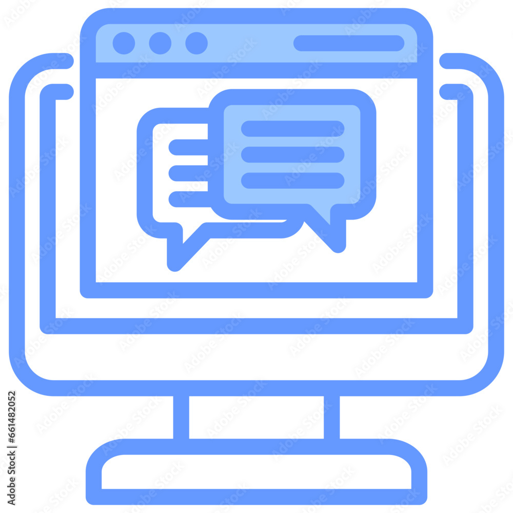 Discussion Board Blue Icon Discussion Board Blue Icon