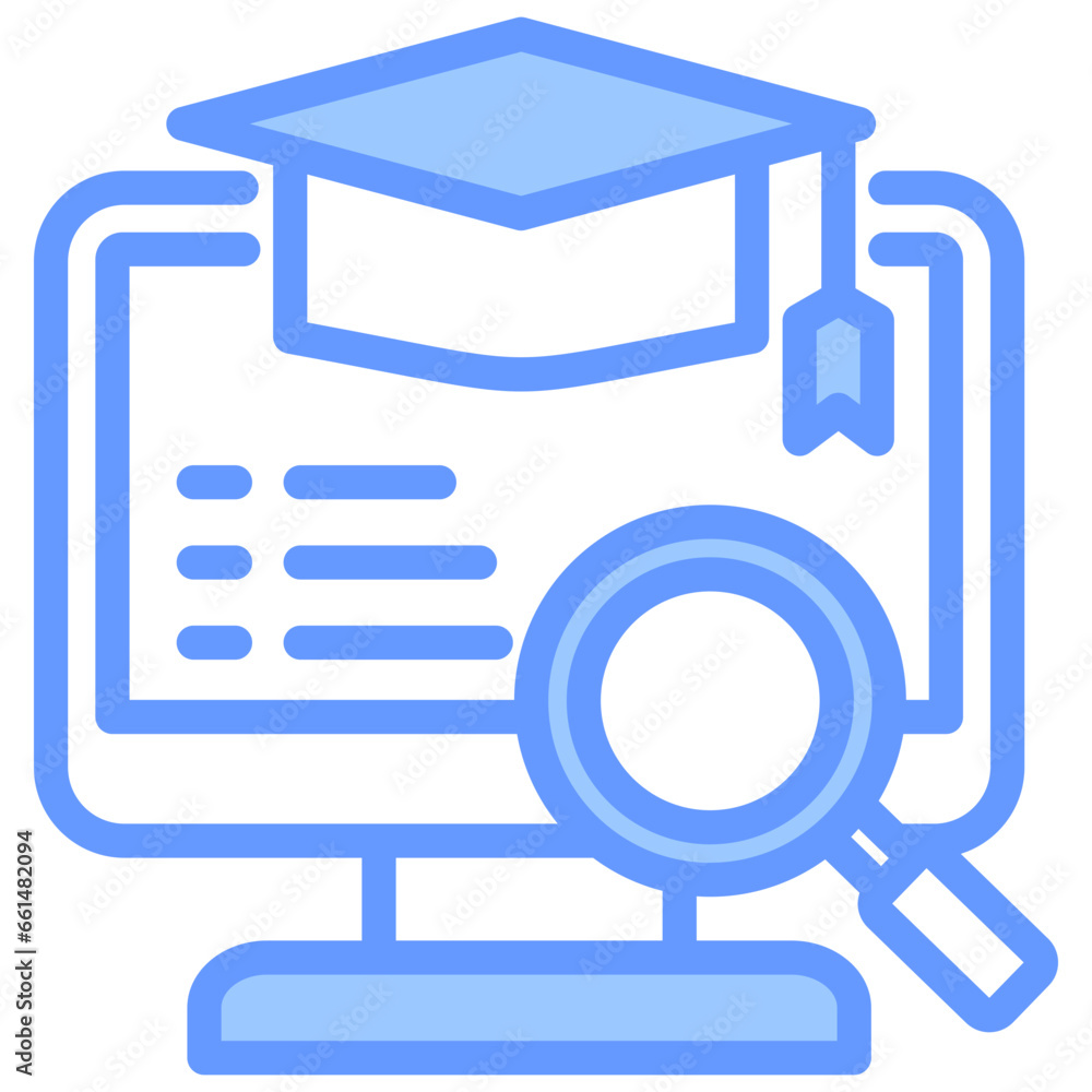 Learning Analytics Blue Icon Learning Analytics Blue Icon