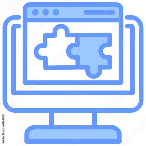 Collaborative Tools Blue Icon