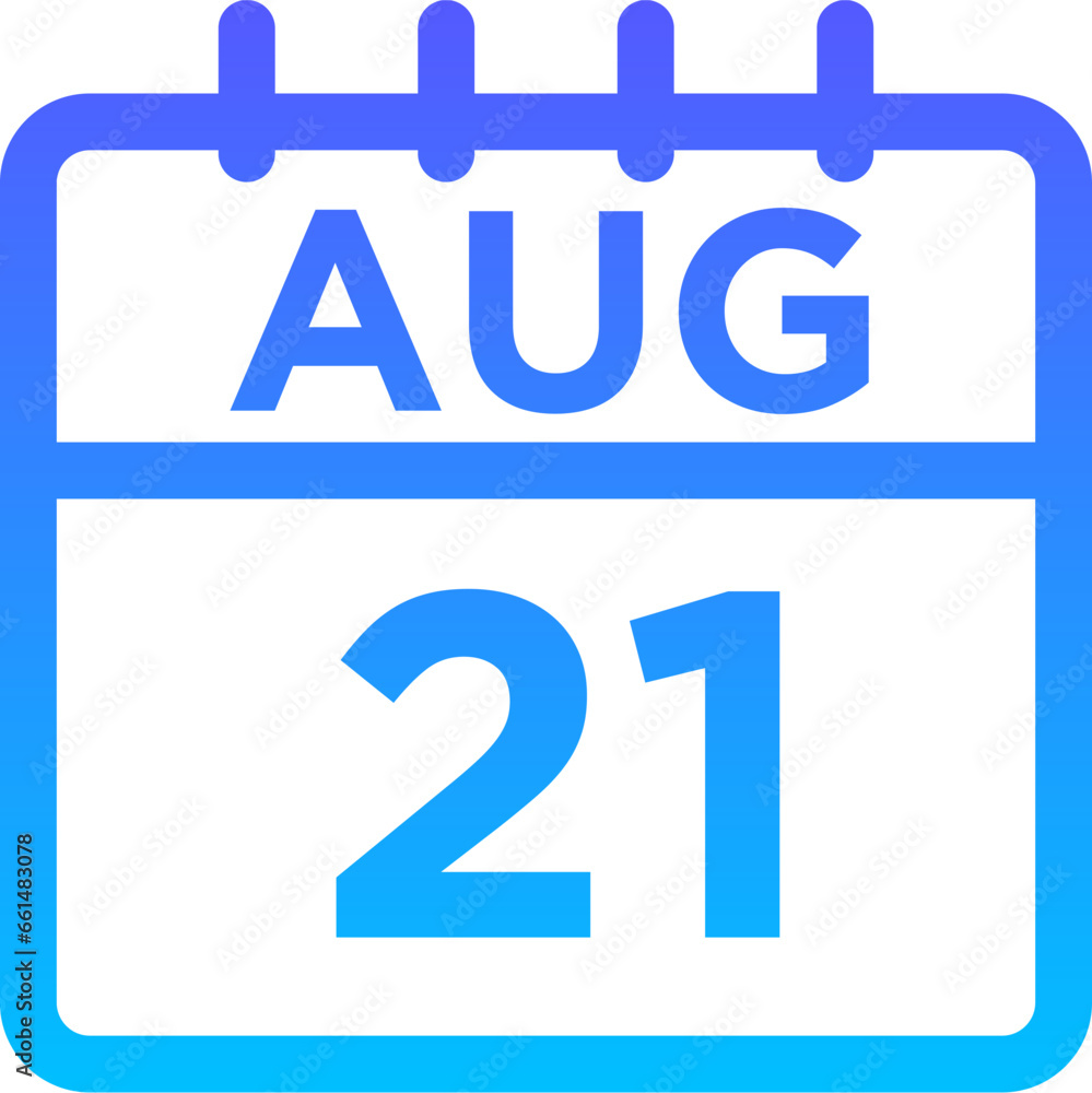 08-August - 21 Line Gradient Icon pictogram symbol visual illustration 08-August - 21 Line Gradient Icon pictogram symbol visual illustration