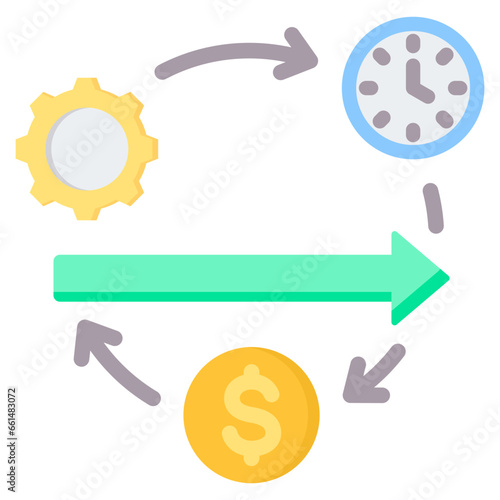 Streamlining Flat Icon