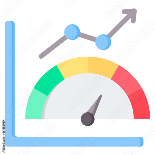 Performance Metrics Flat Icon