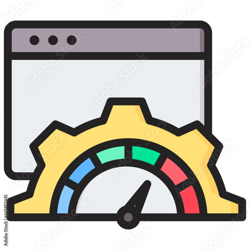 Optimization Tools Software Outline Color Icon
