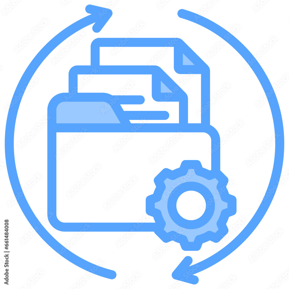 Documentation Management Blue Icon Documentation Management Blue Icon