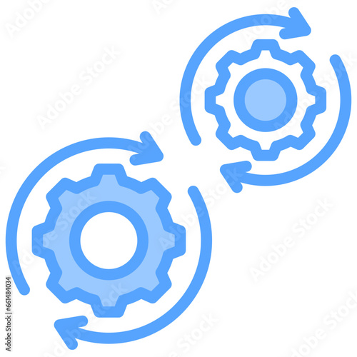 Automation Blue Icon