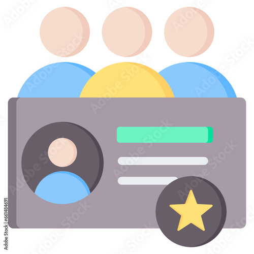 Group Membership Flat Icon