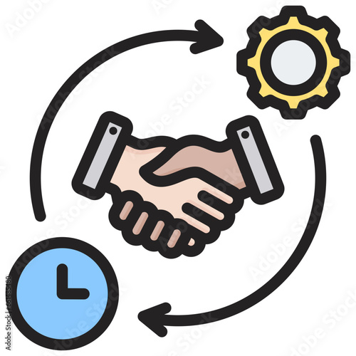 Dedication Outline Color Icon