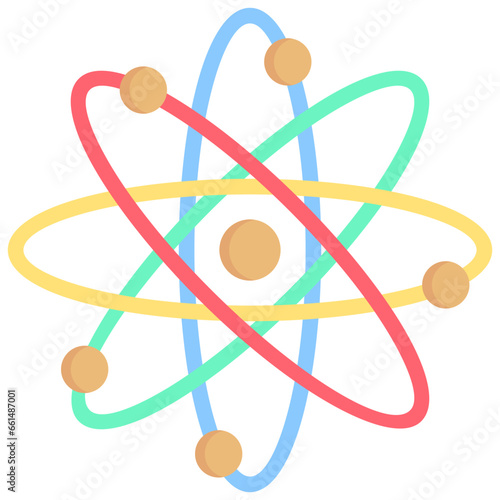 Atom Flat Icon