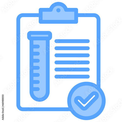 Lab Results Blue Icon