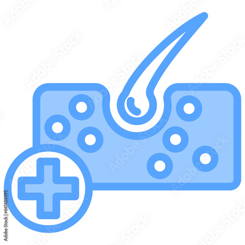 Dermatology Blue Icon