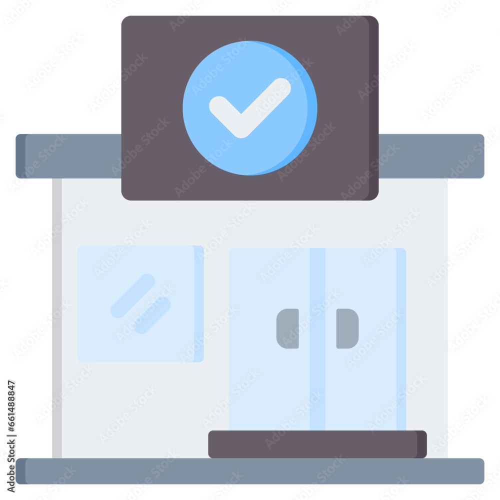 Anchor Store Flat Icon Anchor Store Flat Icon
