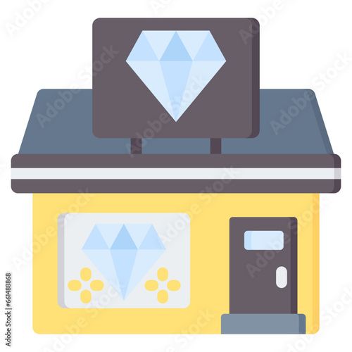 Jewelry Stores Flat Icon