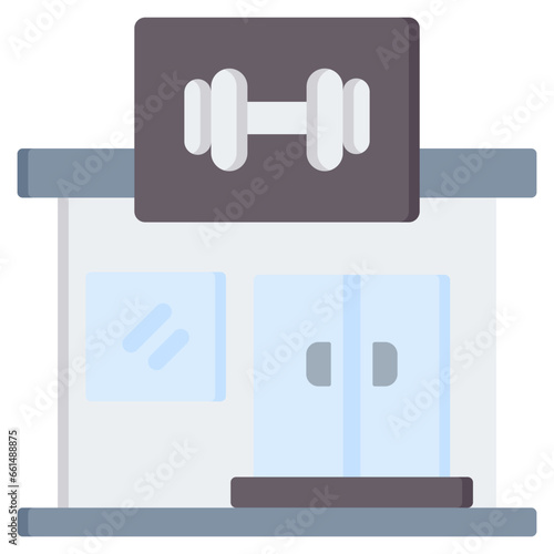Fitness Center Flat Icon