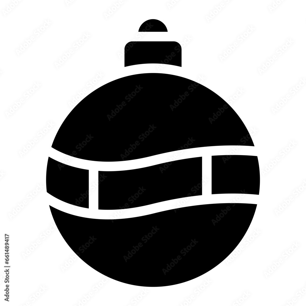 Christmas ball decoration icon Christmas ball decoration icon