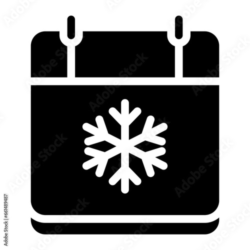 Christmas calendar icon