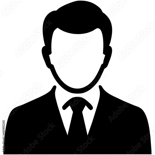 Professional business avatar. Male executive profile. Corporate leader icon. Businessman avatar. Office professional symbol