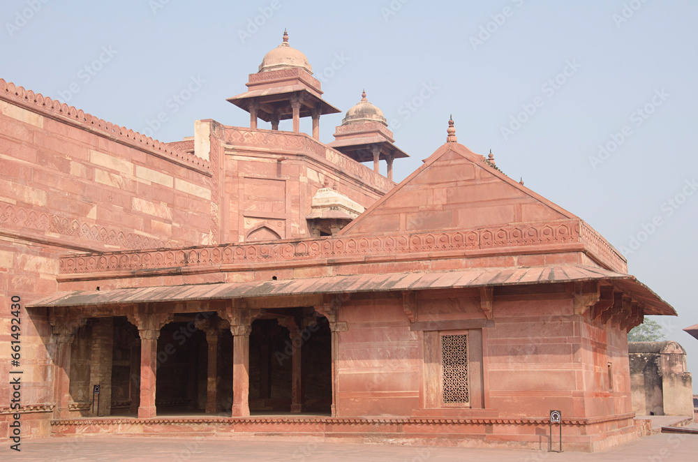 Beautiful architecture at Fatehpur Sikri, Uttar Pradesh, India.