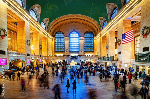 christmas time grand central station