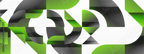 Geometric minimalism with triangles and circles. Blend of basic shapes creating serene, visually pleasing compositions. Wallpaper, banner, background, landing page, wall art, invitation, prints