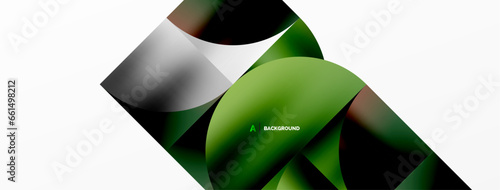 Minimalist geometric background featuring metallic round triangles, delivering sleek and modern visual aesthetic with emphasis on clean, metallic forms for wallpaper, banner, background, landing page