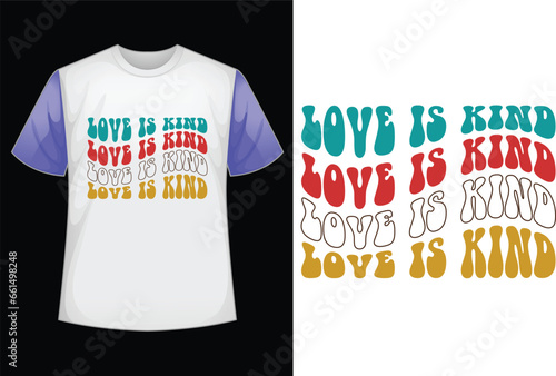 love is kind retro SVG design