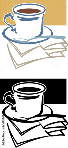 Cafe emblem with bonus black only version 