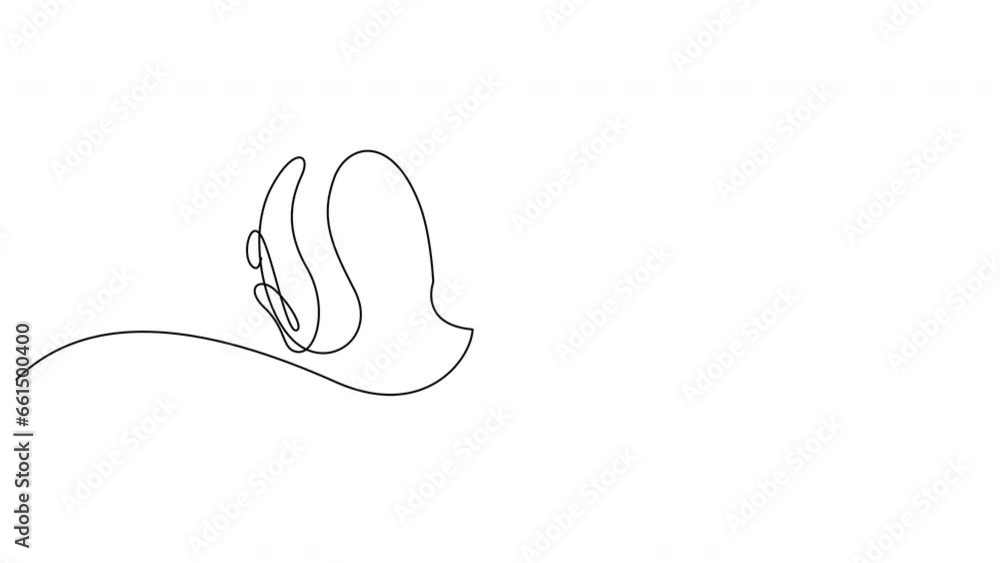 Self drawing animation of hearing aid drawn by continuous one line. Hearing device single line illustration. International week of the deaf minimalist design. Self drawing animation of hearing aid drawn by continuous one line. Hearing device single line illustration. International week of the deaf minimalist design.