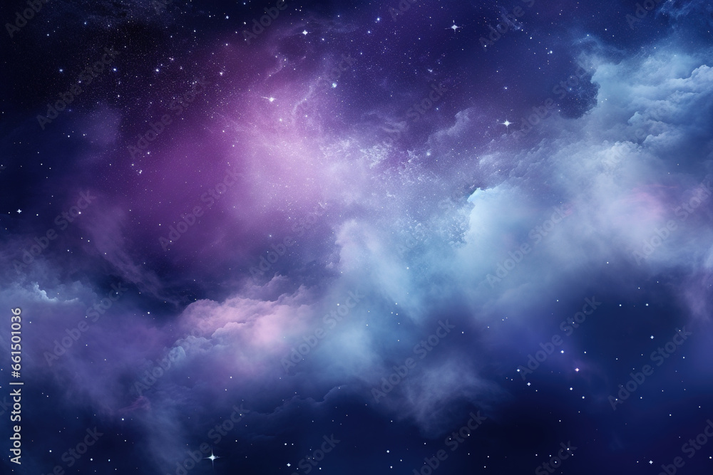 Blue and Purple Galaxy Background