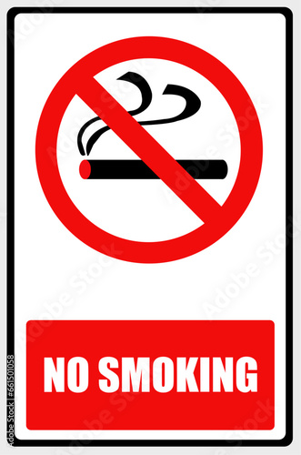 
No smoking sign