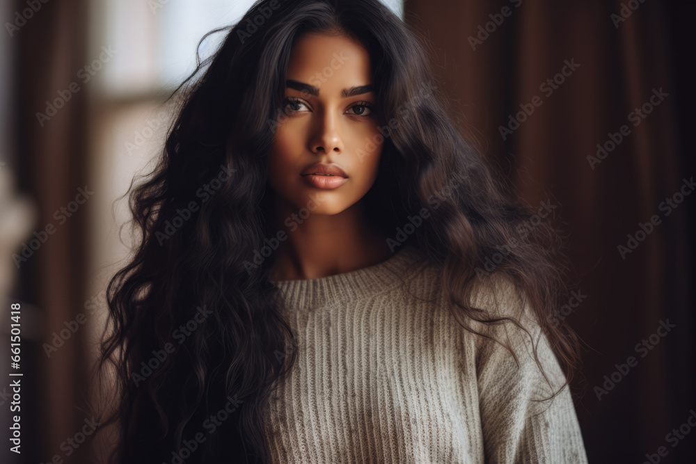 Young Indian woman looking at the camera Young Indian woman looking at the camera