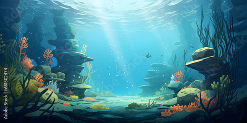 The under water scenery  background