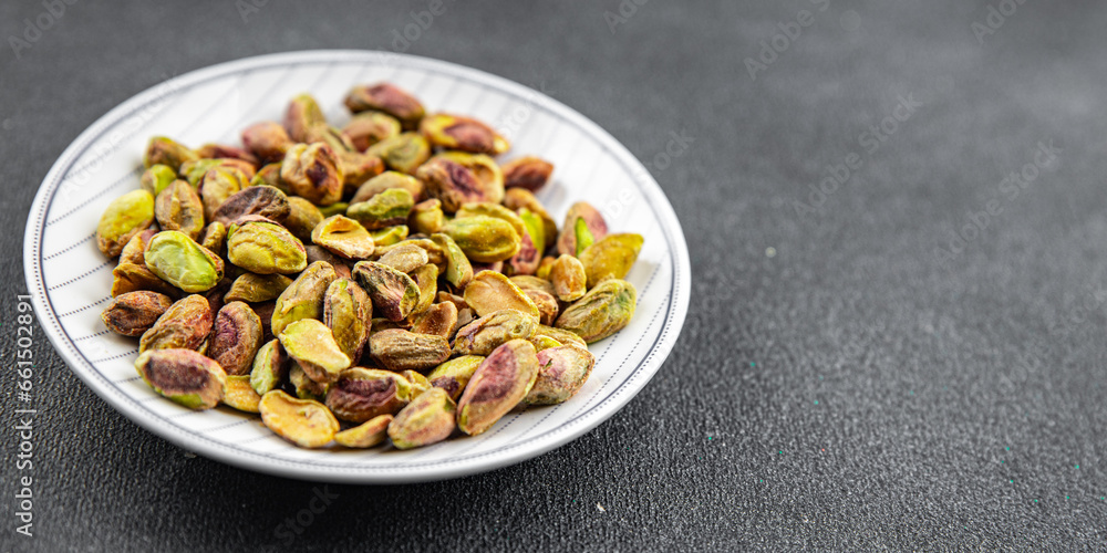 fresh pistachios peeled without shell nut eating cooking appetizer meal food snack on the table copy space food background rustic top view fresh pistachios peeled without shell nut eating cooking appetizer meal food snack on the table copy space food background rustic top view