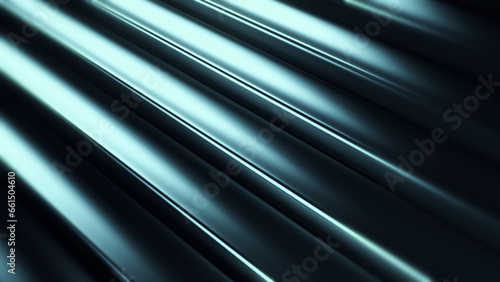 Technology 3d render abstract background. Bright broadcast graphic pattern. Stripes texture for trendy presentation.