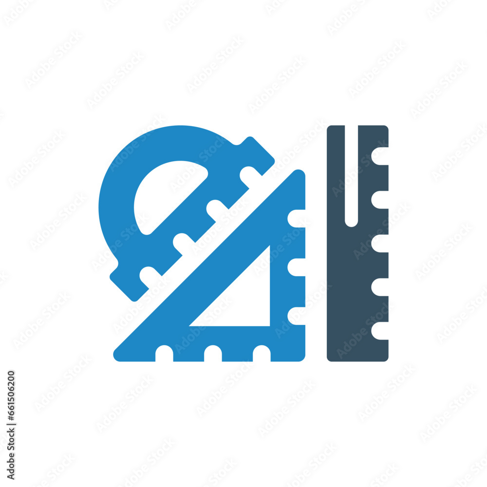stationary, ruler icon vector illustration stationary, ruler icon vector illustration