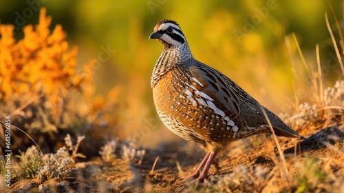 Quail in the field