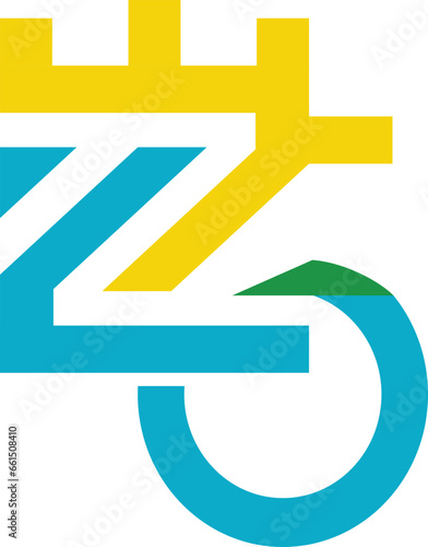 z logo design forms a fortress