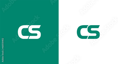 Initial Letter C and S Logo Design Vector Template. Graphic Alphabet Symbol for Corporate Business Identity
