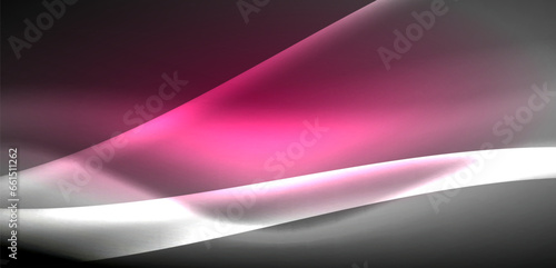 Neon-lit waves surge across background, mesmerizing dance of luminescence and motion. Dynamic backdrop captures essence of energy and modern aesthetics